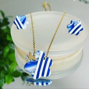 Stainless steel chain with flower 🌸in polymerclay